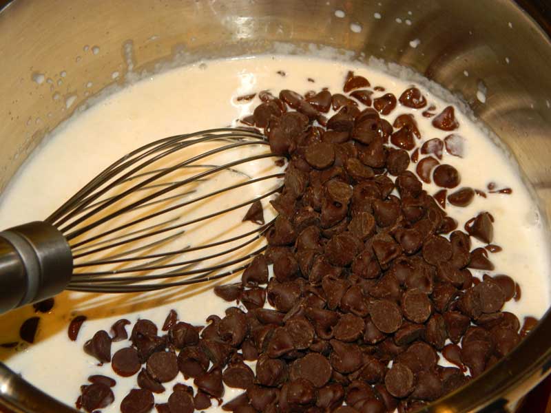 add the chocolate chips